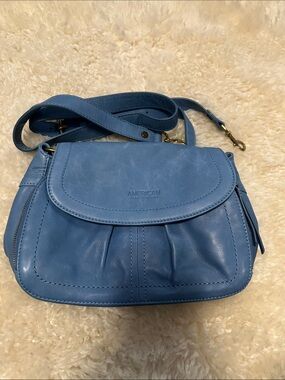 NWOT American Leather co.Blue Crossbody Bag